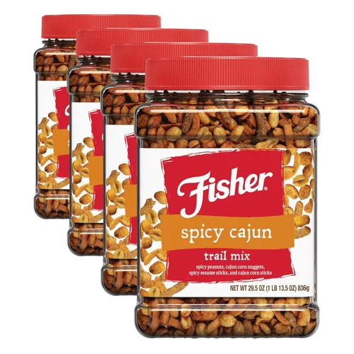 Miniatura 12 de Fisher Dill Pickle Trail Mix, 25 onzas (paquete de 1), tarro resellable, cacahuetes, patatas fritas de centeno, pretzels, pepitas y almendras