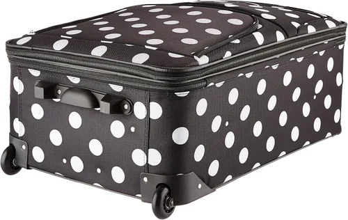 Miniatura 4 de Rockland Vara Softside - Juego de equipaje vertical de 3 piezas, Punto Negro, Vara Softside Juego de equipaje vertical de 3 piezas