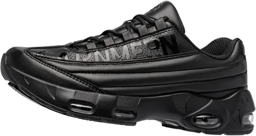 LARNMERN Zapatos de trabajo antideslizantes para hombre, zapatos deportivos con amortiguación de aire, zapatos para restaurante Trabajo, casual,