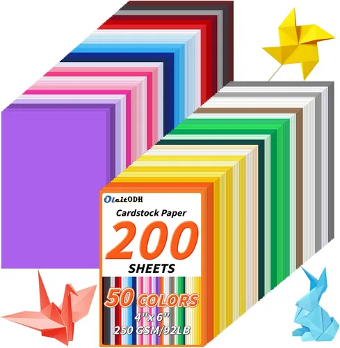 Miniatura 8 de Cartulina de 10,2 cm x 15,2 cm, paquete de 200 piezas, papel grueso y colorido en blanco, tarjetas en stock para invitaciones, creación de tarjetas