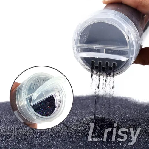 Miniatura 6 de Lrisy - Polvo holográfico de purpurina extrafina con tapa agitadora, lentejuelas con purpurina para resina epoxi, slime, vasos, uñas y artes