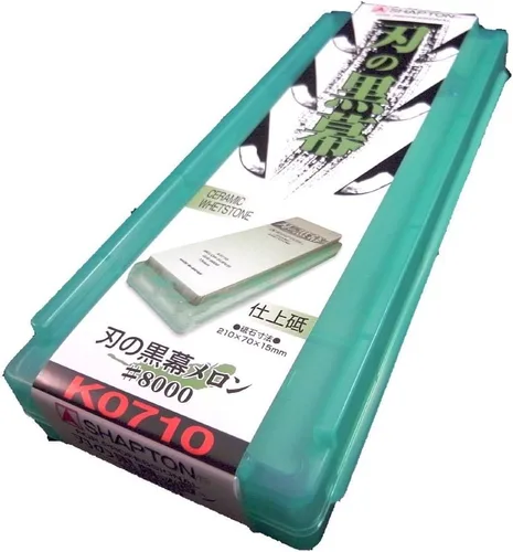 Miniatura 6 de SHAPTON Ha No Kuromaku - Piedra de afilar de cerámica (F-set) grano medio (#1000) + grano fino (# 5000) + grano fino (# 8000) + grano ultra fino