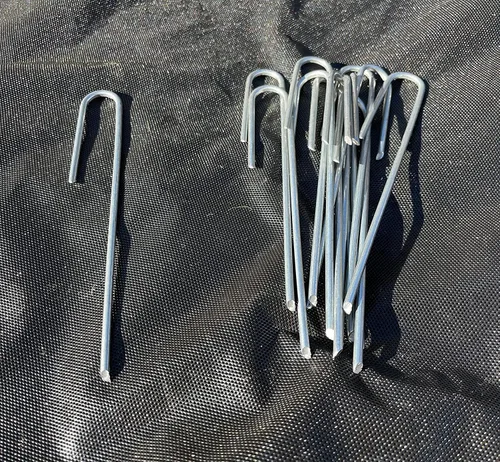 Miniatura 2 de Sandbaggy Paquete de 100 estacas de tubo de goteo para paisaje, 5 pulgadas de longitud, calibre 11, resistentes, anclajes de goteo, pasadores