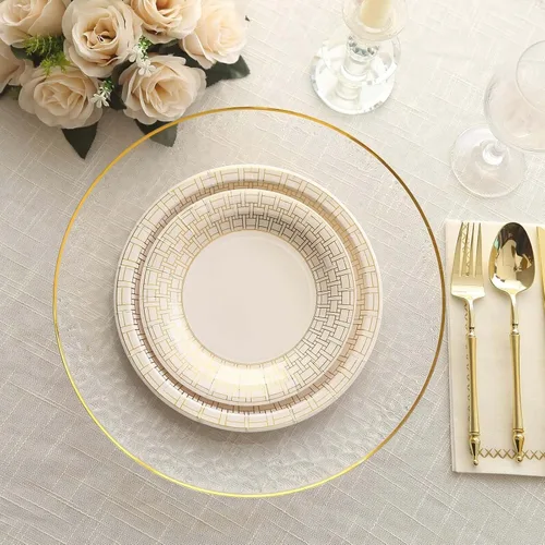 Miniatura 39 de Efavormart - Paquete de 50 platos redondos de bagazo biodegradables blancos de 7 pulgadas, compostables, ecológicos, desechables, aperitivos, Tipo 17