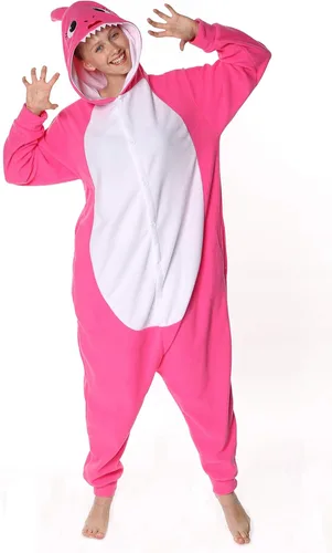 Miniatura 2 de Pijama unisex para adultos, disfraz de tiburón azul de animal
