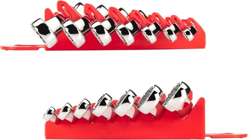 Miniatura 5 de TEKTON Juego de llaves de extremo de caja de desplazamiento de 45 grados con soporte, 7 piezas (0.236-0.748 in) WBE24407