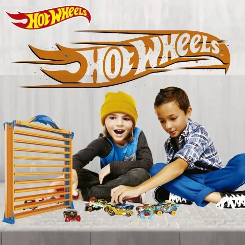 Miniatura 7 de Hot Wheels Rack N' Track Almacenamiento para 44 coches u otros juguetes - vitrina, caja de exhibición, estuche de coleccionista, caja