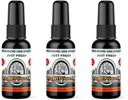 Miniatura 5 de BluntPower (niebla de bambú, paquete de 3) - Eliminador de olores concentrado y aceite difusor - Desodorizador de habitación, eliminador de olores