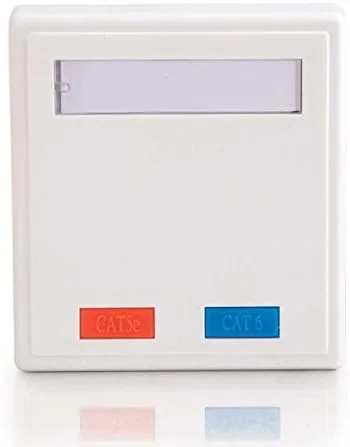 Miniatura 4 de C2G 03837 Caja de montaje en superficie Cat5e de 2 puertos, color blanco