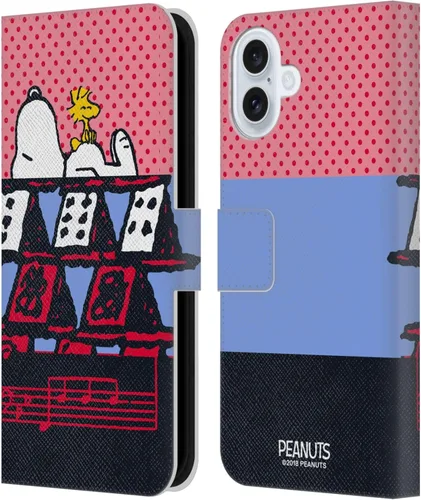 Miniatura 192 de Head Case Designs Funda de piel con licencia oficial de Peanuts Snoopy & Woodstock Balloon Halfs and Laughs para Apple iPhone 7/8/SE 2020 y 2022