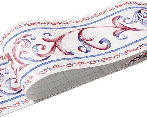 Miniatura 9 de Papel tapiz decorativo 3D impermeable, para decorar el borde del baño, la cocina, la encimera del salpicadero, 4 x 16.4 pies (estilo 1)