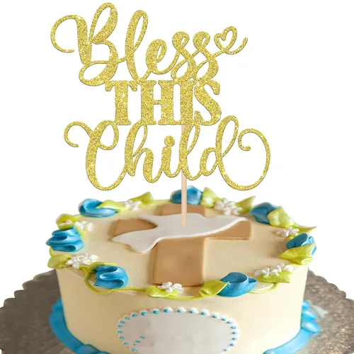 Miniatura 15 de 24 piezas de decoración para cupcakes con purpurina y paloma para magdalenas, para primera comunión, tema de bautismo cristiano, baby shower, fiesta