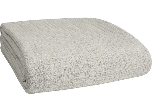 Miniatura 12 de Belizzi Home - Manta para cama 100% algodón, transpirable, tamaño individual, cobija térmica de algodón, perfecta para cubrir cualquier cama en Rosa