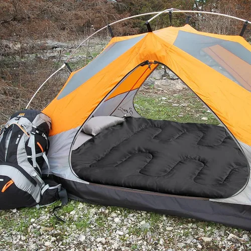 Miniatura 7 de Paquete de 10 sacos de dormir para adultos en clima frío a granel para personas sin hogar, 4 estaciones, cálidos o fríos, ligeros, para interiores