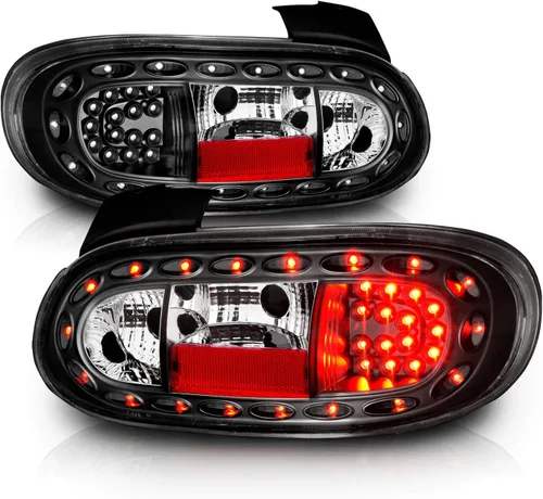 Miniatura 3 de AmeriLite Luces traseras LED negras para Mazda Miata 1999-2005 - lado del pasajero y del conductor