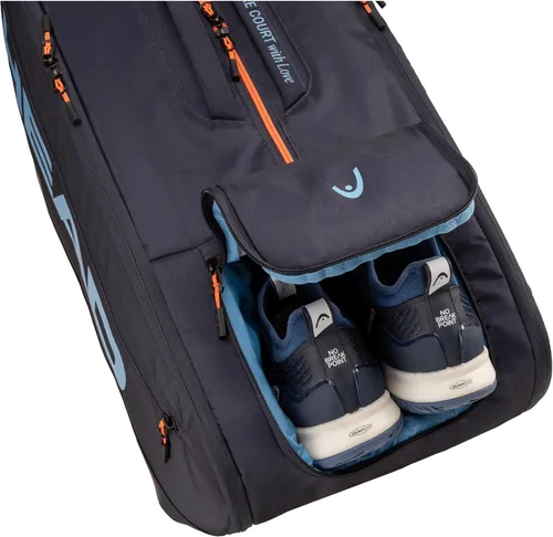 Miniatura 4 de HEAD Pro Racquet Bag - Bolsa de tenis para torneos con control de clima CCT+, compartimento para zapatos y bolsillos para accesorios, disponible