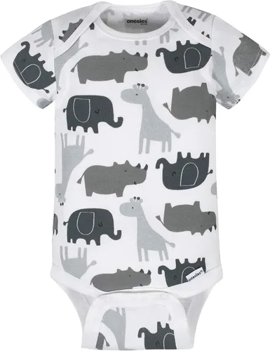 Miniatura 9 de Onesies Brand Paquete de 8 mamelucos unisex de manga corta para bebé