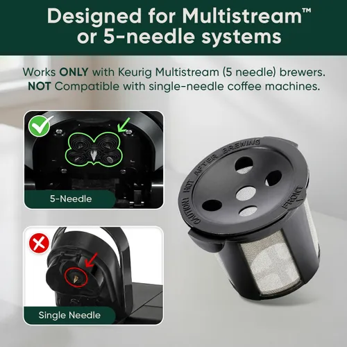 Miniatura 4 de PureHQ - Tazas K reutilizables para Keurig Supreme, K Supreme Plus, K Slim, K-Brew Chill, K Duo Hot and Iced Gen 2 por PureHQ – Kcup recargable