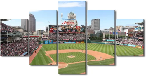 Miniatura 65 de Arte para pared, lienzo para estadio deportivo, arte para pared, diseño de campo de Wrigley en Chicago, pinturas de Chicago, impresiones sobre