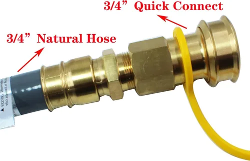 Miniatura 2 de Generador de combustible dual de latón macizo hembra y macho, manguera de propano natural, conexión rápida, accesorios de desconexión para tubería