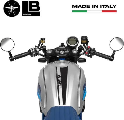 Miniatura 2 de labelbike - Adhesivo 3D para motocicleta, protección y decoración para depósito de combustible en resina compatible con Ducati Scrambler Nuevo