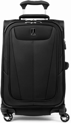 Miniatura 201 de Travelpro Maxlite 5 - Juego de 2 piezas de equipaje de mano de tela, expandibles con 4 ruedas giratorias, bolso blando para debajo del asiento, Negro