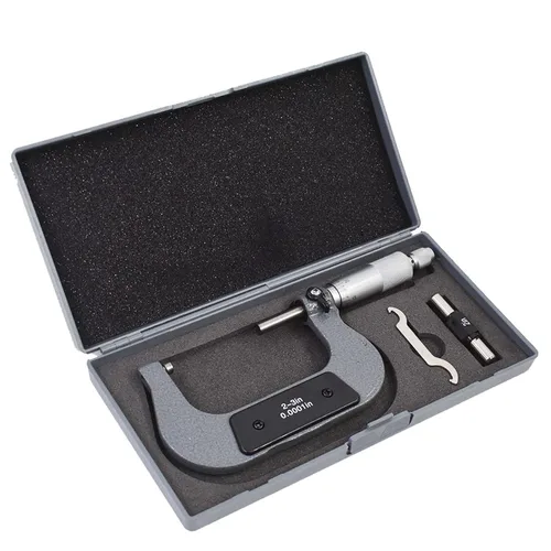 Miniatura 8 de 0-1 en micrómetro exterior de precisión W/caja, precisión 0.0001 pulgadas, herramienta maquinista de precisión de grado profesional