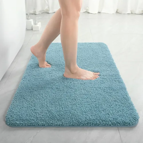 Miniatura 26 de LOCHAS - Tapete de baño de 24x70 pulgadas, suave, grueso y absorbente, hecho de microfibra, para el baño, lavable a máquina, tapete antideslizante