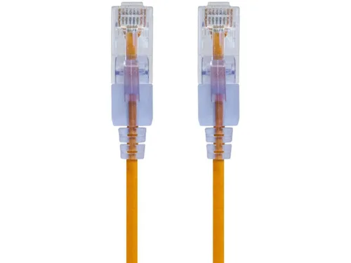 Miniatura 9 de Monoprice Cat6A - Cable de conexión Ethernet de 6 pulgadas, negro, UTP, 30 AWG, 10G, cable de cobre puro desnudo, sin enganche, RJ45, serie SlimRun