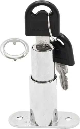 Bloqueo de émbolo de empuje, diámetro del cilindro de 3/4 pulgadas, longitud del cilindro de 1-1/4 pulgadas para escritorio, armario, puerta