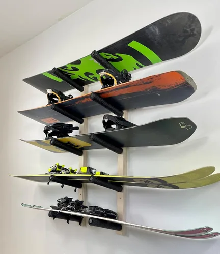 Miniatura 4 de Soporte de pared para snowboard (soportes para 5 tablas)