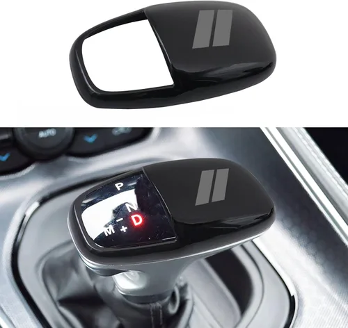 Miniatura 11 de Cubierta para cabeza de palanca de cambio para accesorios Dodge Charger 2015-2023 Challenger 2015-2024 Durango 2016-2025 2026, inserto