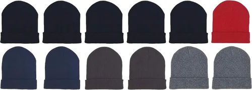 Miniatura 2 de Paquete de 48 gorros de invierno para niños, cálidos y fríos para niños y niñas, para la escuela al aire libre, a granel