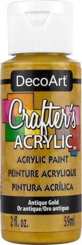 DecoArt Crafter's Acrílico, de 2 onzas, color azul marino. Oro envejecido