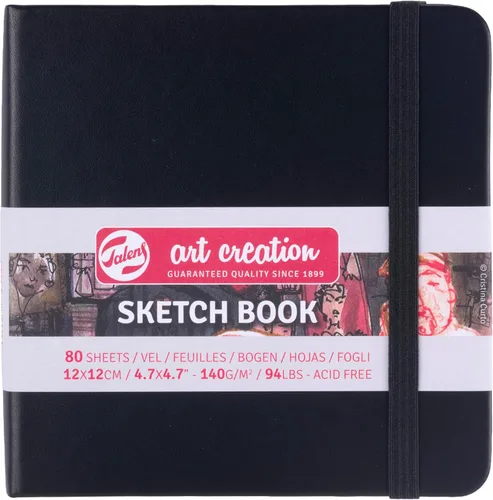 Talens Art Creation Cuaderno de bocetos Negro 12X12 cm, 4.94 oz