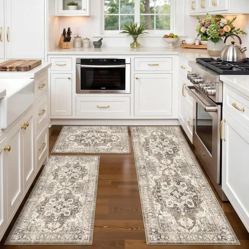 Miniatura 72 de YOUFORTONG Alfombras Corredoras de 2x10 para Pasillos, Alfombra de Cocina Suave, Alfombra Corredera Antideslizante con Respaldo de Goma para Baño