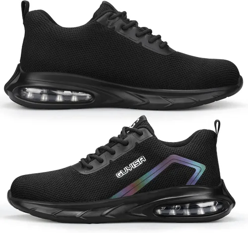 Miniatura 6 de GLANOUDUN Steel Toe Shoes for Men Lightweight Safety Work Shoe,Breathable Comfortable Tennis Working Footwear,Indestructible Steel Toe