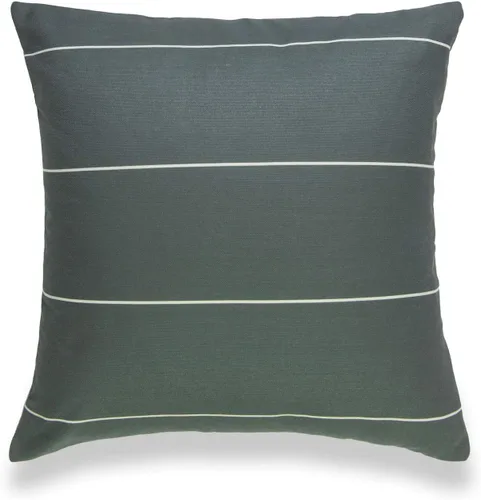 Miniatura 8 de Hofdeco Funda de almohada decorativa moderna y bohemia solamente, para sofá, cama, a rayas, marrón, 18 x 18 pulgadas