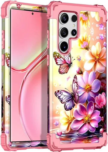 Miniatura 13 de Casetego Funda compatible con Galaxy S21 5G, tres capas, resistente, a prueba de golpes, protección completa, policarbonato duro y TPU suave