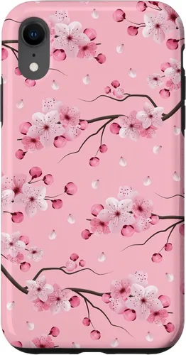 Miniatura 25 de Japanese Cherry Blossom Floral Flower Pattern Pastel Pink Case for iPhone 17