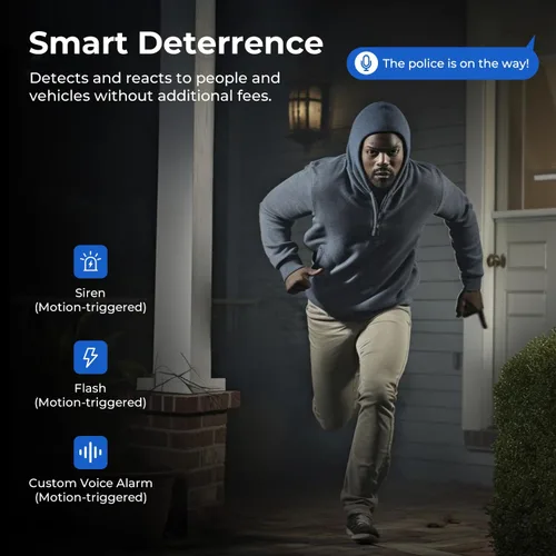 Miniatura 5 de IMILAB Cámara de Seguridad Enchufable EC6 3K para Exteriores: Cámara para Seguridad del Hogar con Foco y Vigilancia Giratoria de 360°, Cámara