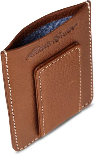 Miniatura 6 de Eddie Bauer Men's Rugged Leather Bifold Wallet Money Clip RFID Protection ID Window Genuine Leather EDC