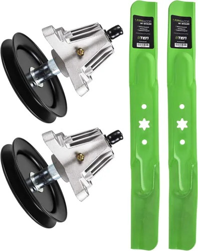 8TEN Kit de cuchillas de elevación alta para MTD Cub Cadet Troy Bilt 42 pulgadas cubierta RZT L42 S42 SX42 LT1500 LTX1040 LTX1042 LTX1045