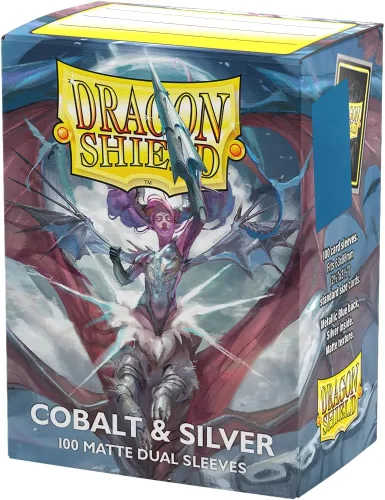 Miniatura 19 de Dragon Shield Fundas para cartas mate de tamaño estándar dual 100 unidades - Fundas TCG premium suaves y resistentes - Compatibles con Pokémon