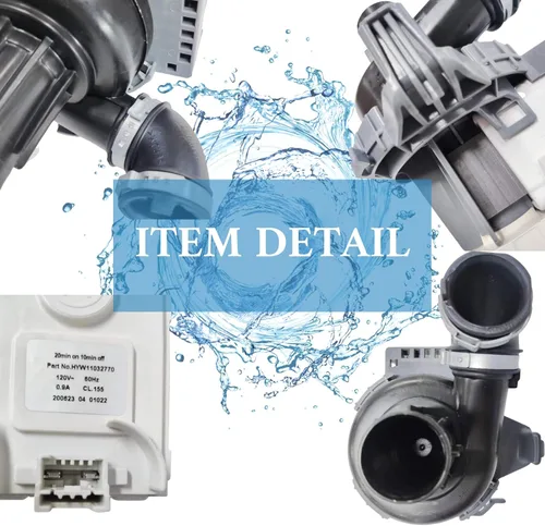Miniatura 5 de W10529163 W11032770 Bomba de circulación para lavavajillas Motor Bomba de drenaje para lavavajillas compatible con W10885542 WDF760SADM, AP6039091
