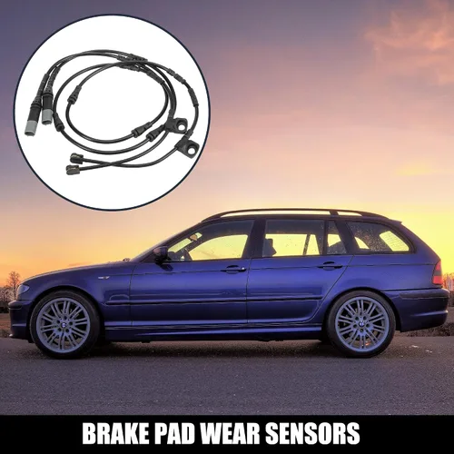 Miniatura 2 de X AUTOHAUX 2 unids coche delantero pastilla de freno electrónico sensor de desgaste indicador 34356792567 34356792569 para BMW X5 2011-2016