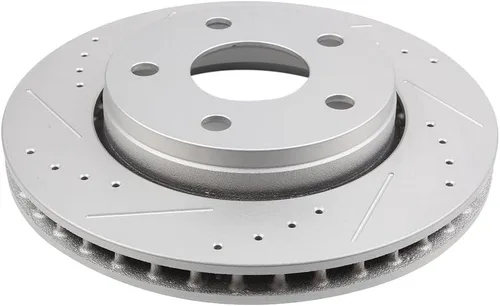 Miniatura 3 de SCITOO Rotores de disco D/S delanteros de 11.89 pulgadas y traseros de 12.44 pulgadas + pastillas de freno de cerámica de repuesto para Jeep