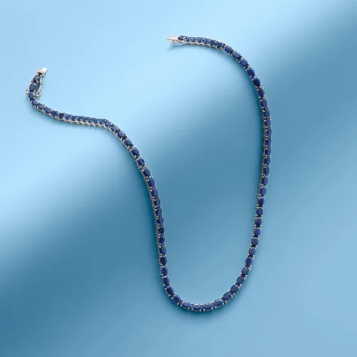 Miniatura 4 de Ross-Simons 40.00 ct. t.w. Gemstone Tennis Necklace in Sterling Silver