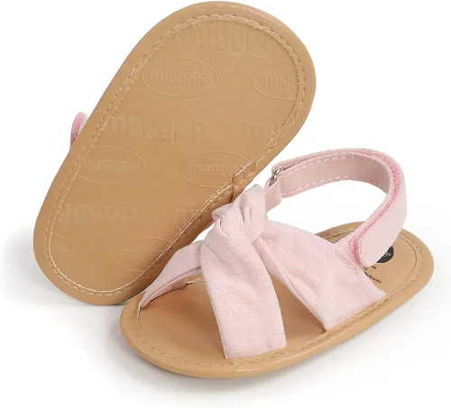 Miniatura 31 de Sandalias de verano para bebés, niñas y niños, unisex, antideslizantes, suela suave, transpirable, para primeros pasos, zapatos de playa al aire