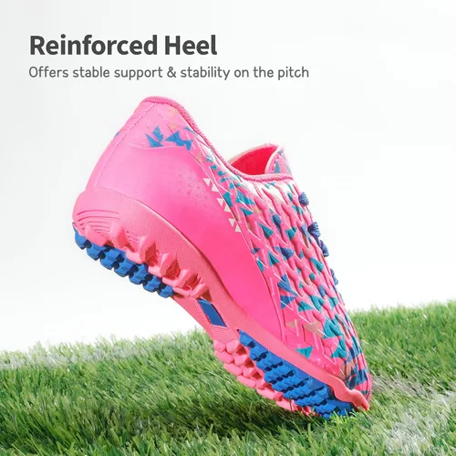 Miniatura 4 de DREAM PAIRS Zapatos de fútbol para césped artificial para niños y niñas con cordones para niños pequeñosgrandes